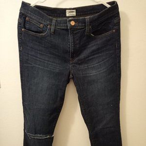 J. Crew womens' toothpick jeans, size 31